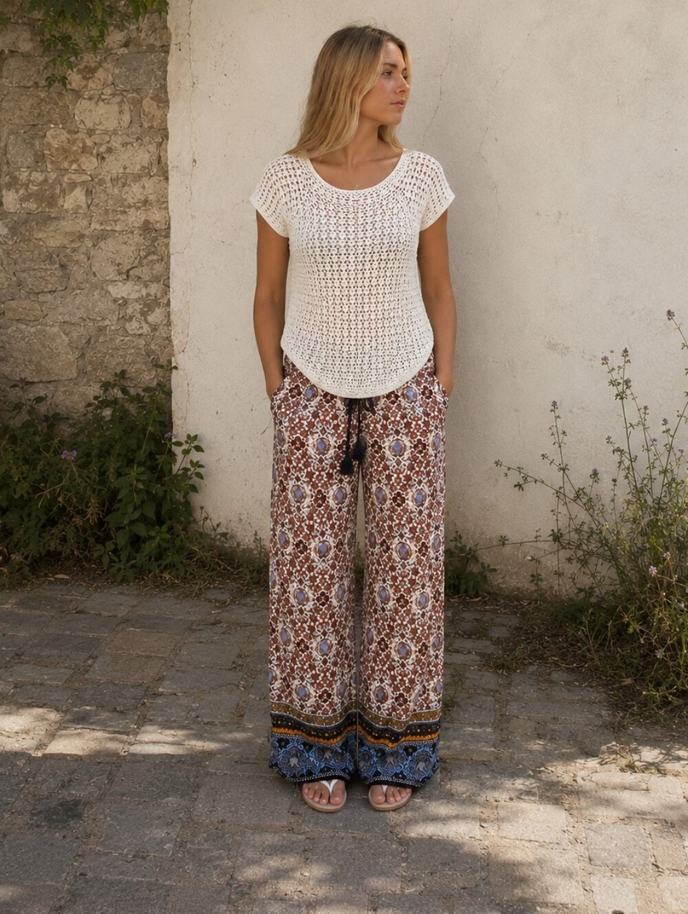 GYPSIES & MOONDUST‎ BOHO DREAM FLORAL PANTS